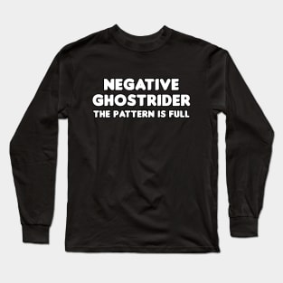 Negative Ghostrider Long Sleeve T-Shirt